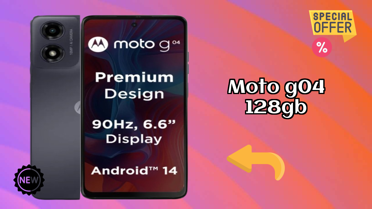 2026 में Moto G04 128GB को क्या बाहर खड़ा करता है?