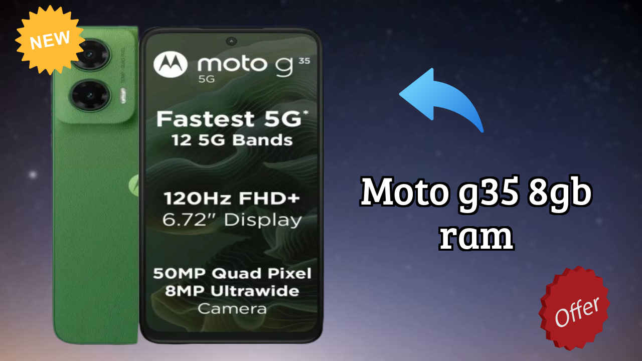 Moto G35 8GB RAM डिस्प्ले तकनीक: LTPS LCD क्वॉलिटी
