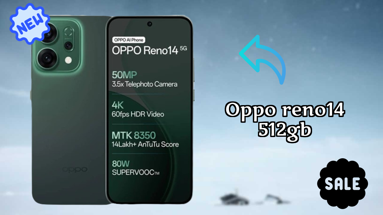 OPPO Reno14 512GB बैटरी लाइफ: 6000 MAh चार्जिंग स्पीड