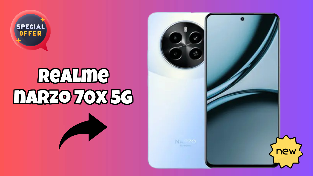Realme Narzo 70x 5G डिस्प्ले तकनीक: 6.72 Inches (17.07 Cm) स्क्रीन
